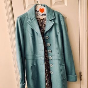 Vintage blue pea coat (semi heavy) good 4 winter